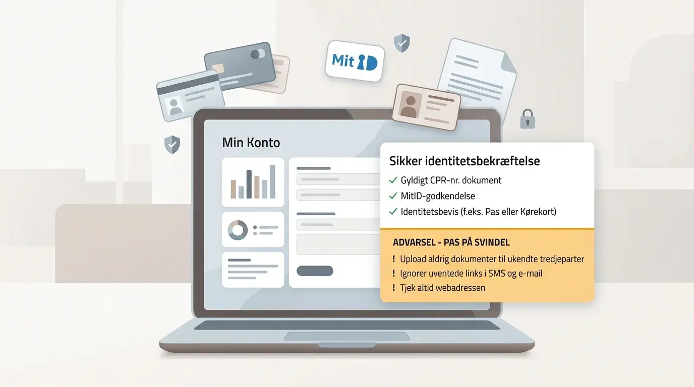 Rolig sikkerhedstjekliste for CPR, MitID og dokumenter ved online casino